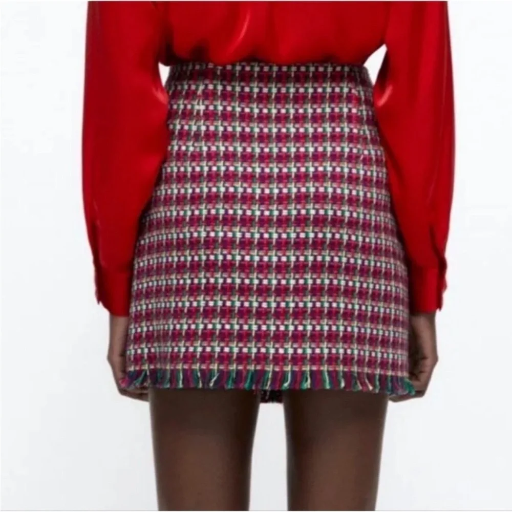 Zara Knit Button Up Skirt - Picture 2 of 2
